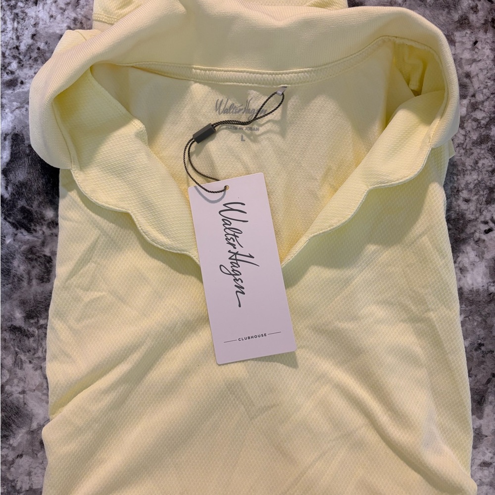 Walter Hagen Light Yellow Tank Top